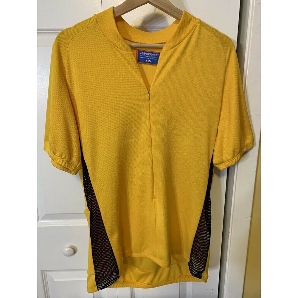 Performance Bike Cycling Jersey Men’s Sz XL Yellow‎